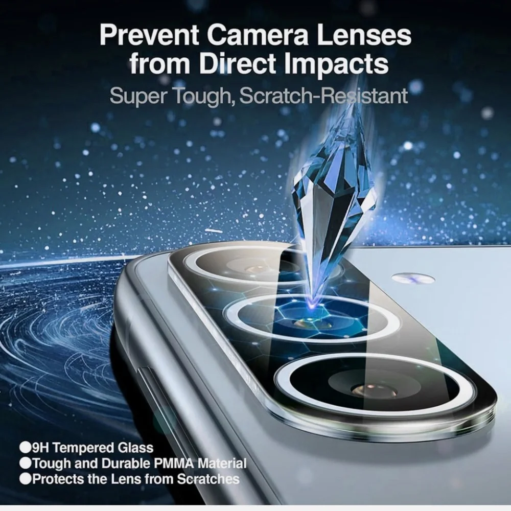 For Samsung Galaxy S24 Camera Lens Tempered Glass Screen Protector HD Clear 6.2